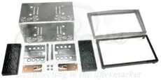 2 Din monterings ramme Opel Zafira Chrome Metalic