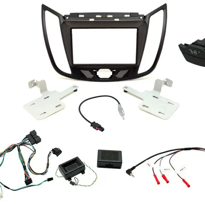 2 Din Ford Kuga 2013> with Button   Monterings kit