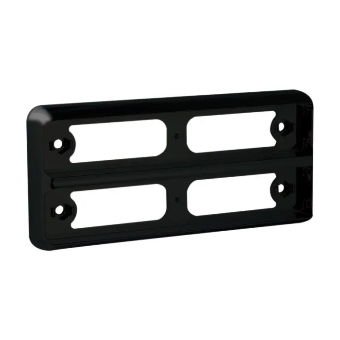 LED 2 delt udskiftningsramme sort