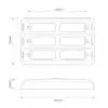 LED 3 delt krom udskiftningsramme krom - Billede 2