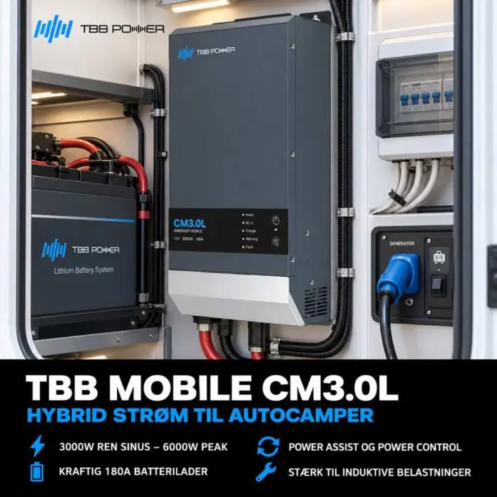 Alternative view of TBB CM3.0L lavfrekvent PROFF kombi Inverter 12V / 3000watt