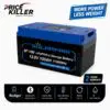 Lithium Batteri 100Ah 12V super lav model  med App / BT