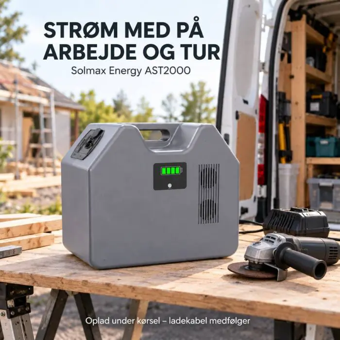 Alternative view of SOLMAX Bærbar power station 2208Wh/1200W