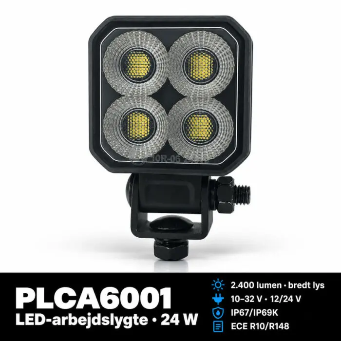 Kompakt LED-arbejdslygte 50,8mm – 2400 lumen med Deutsch-stik