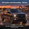 LED-lysbar 851mm med advarselslys – 14400 lumen - Billede 2