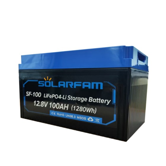 Lithium Batteri 100Ah 12V suoer lav model  med App / BT