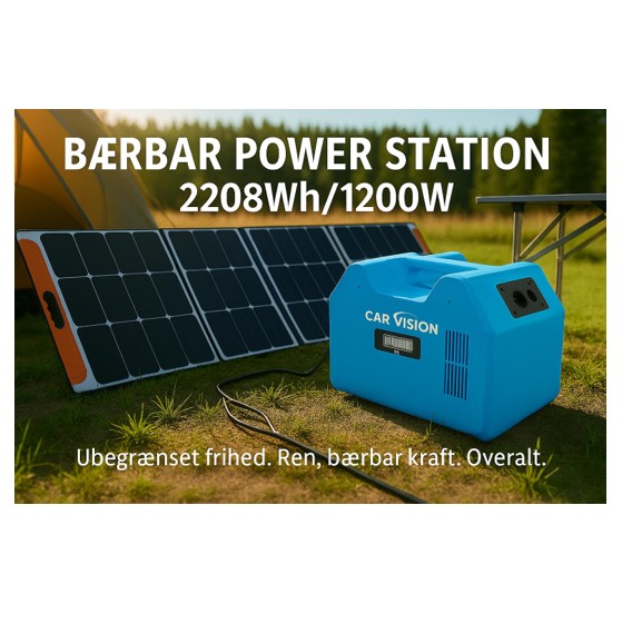 SOLMAX Bærbar power station 2208Wh/1200W