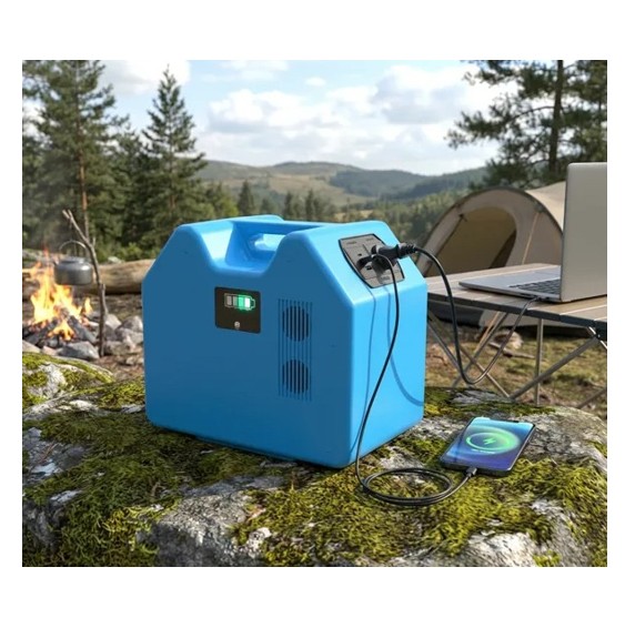 SOLMAX Bærbar power station 2208Wh/1200W - Billede 5