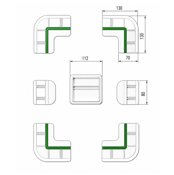 Alternative view of Solpanel Fastgørelsesbeslag – 7 dele.